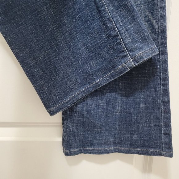 7 For All Mankind Embellished Rhinstone Flare Wide Boot Leg  Jeans  Size 28 - Picture 8 of 9